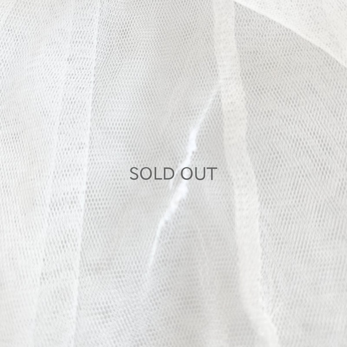 画像10: WHITE COLOR FLARE DESIGN TULLE SHEER SKIRT / W25~W35 (10)