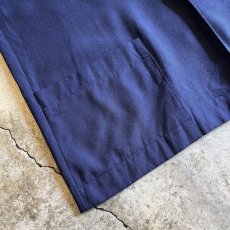 画像4: NAVY COLOR DOUBLE POCKET DESIGN TAILORED JACKET / Ladies M(12) (4)