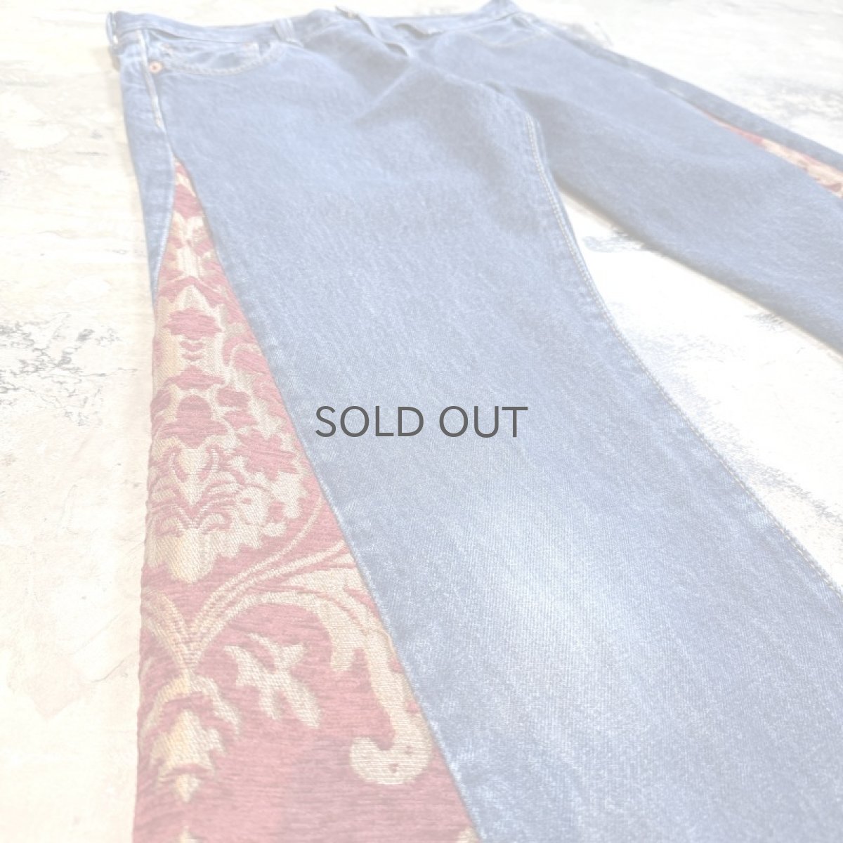 画像5: 【Wiz&Witch】"UNITED" SIDE ORIENTAL WIDE DENIM PANTS / W31 (5)