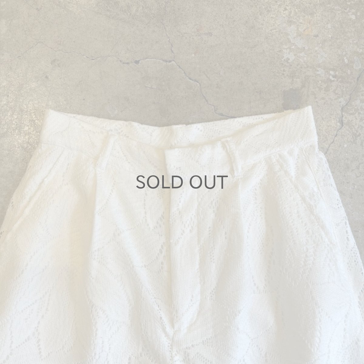 画像7: ALL FLOWER PATTERN LACE DESIGN WIDE PANTS / W29 (7)