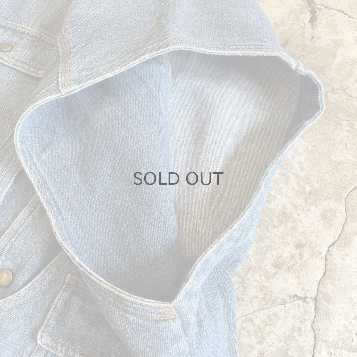 画像8: FIVE POCKET DESIGN DENIM VEST / Ladies M (8)