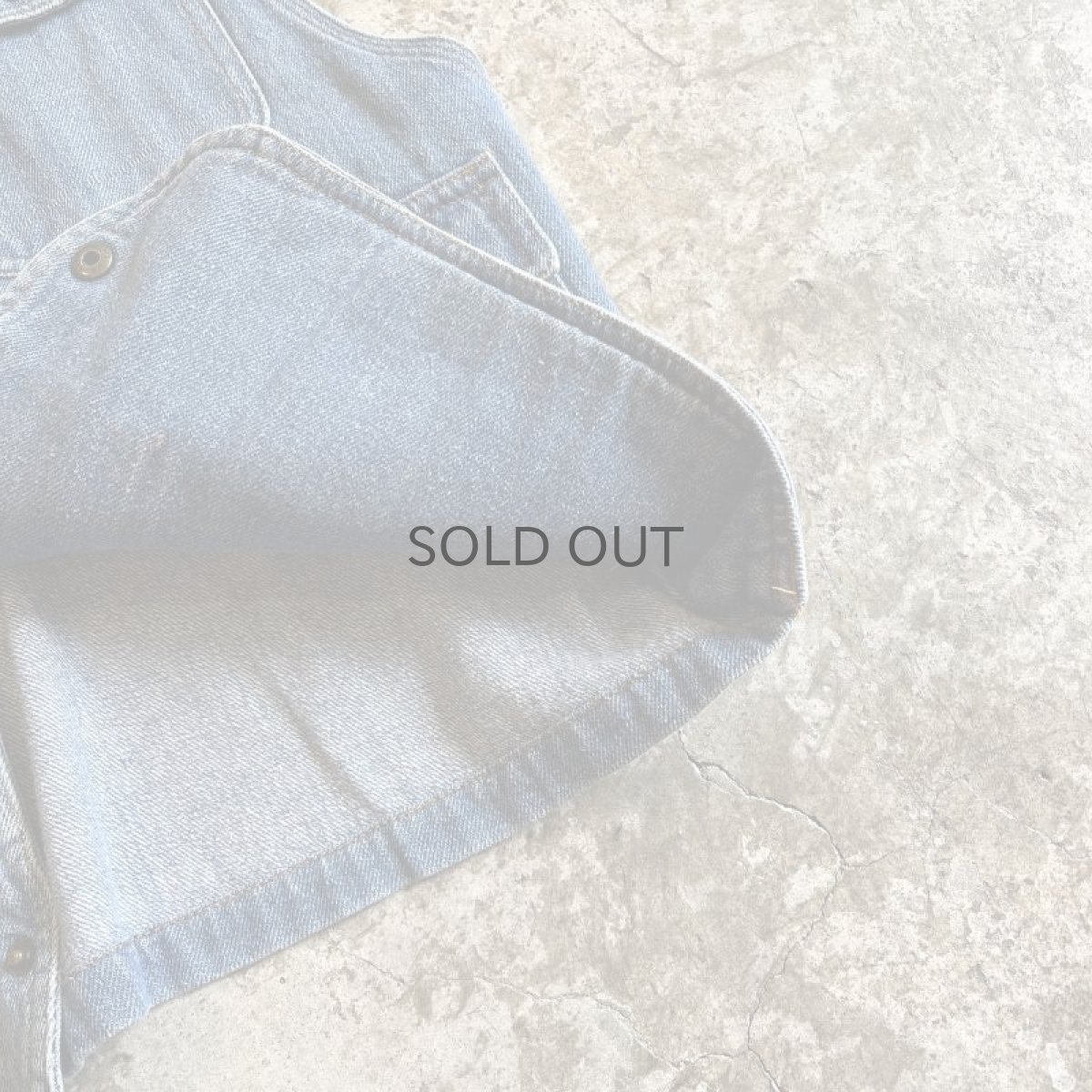 画像5: FIVE POCKET DESIGN DENIM VEST / Ladies M (5)