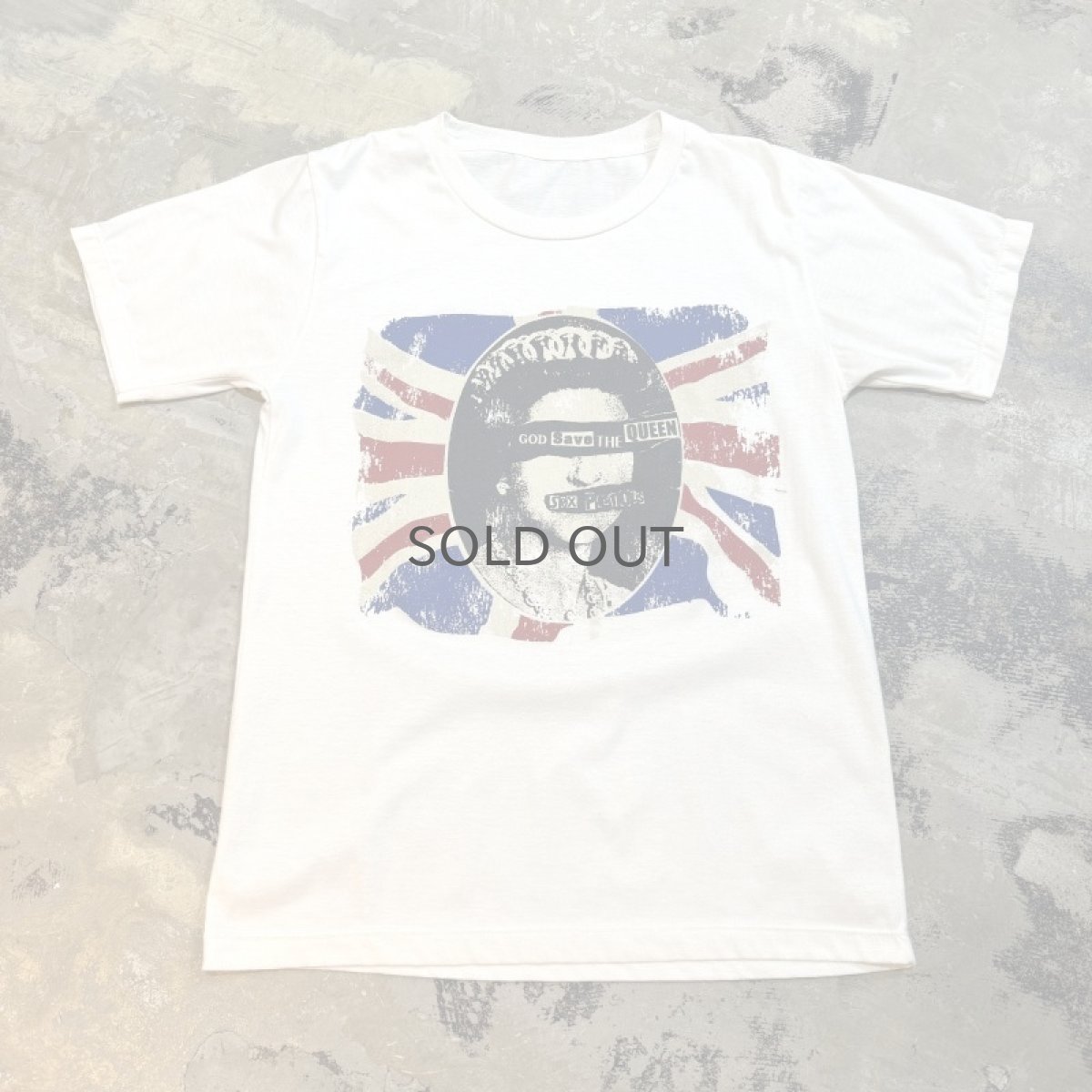 画像1: "SEX PISTOLS" GOD SAVE THE QUEEN PRINT S/S TEE / Mens M (1)