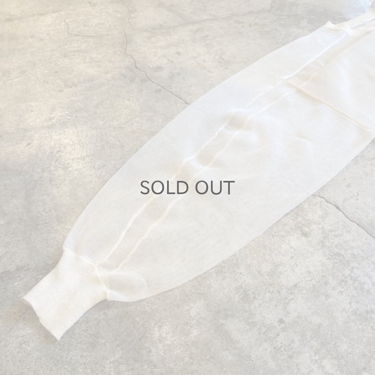 画像6: LAYERED TULLE SHEER L/S TOPS / Ladies M (6)