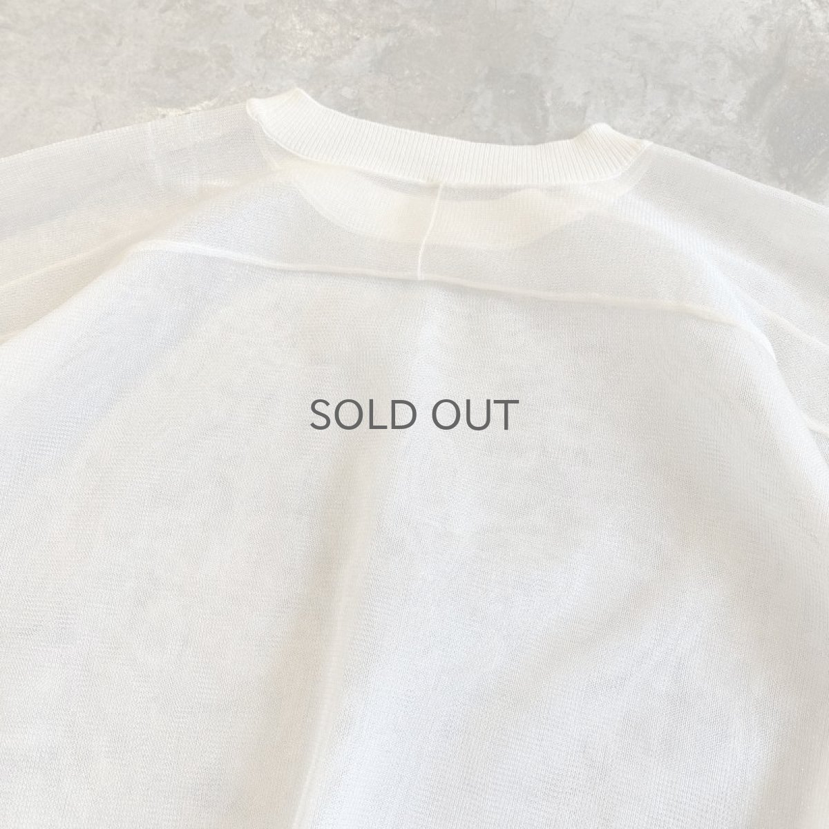 画像11: LAYERED TULLE SHEER L/S TOPS / Ladies M (11)