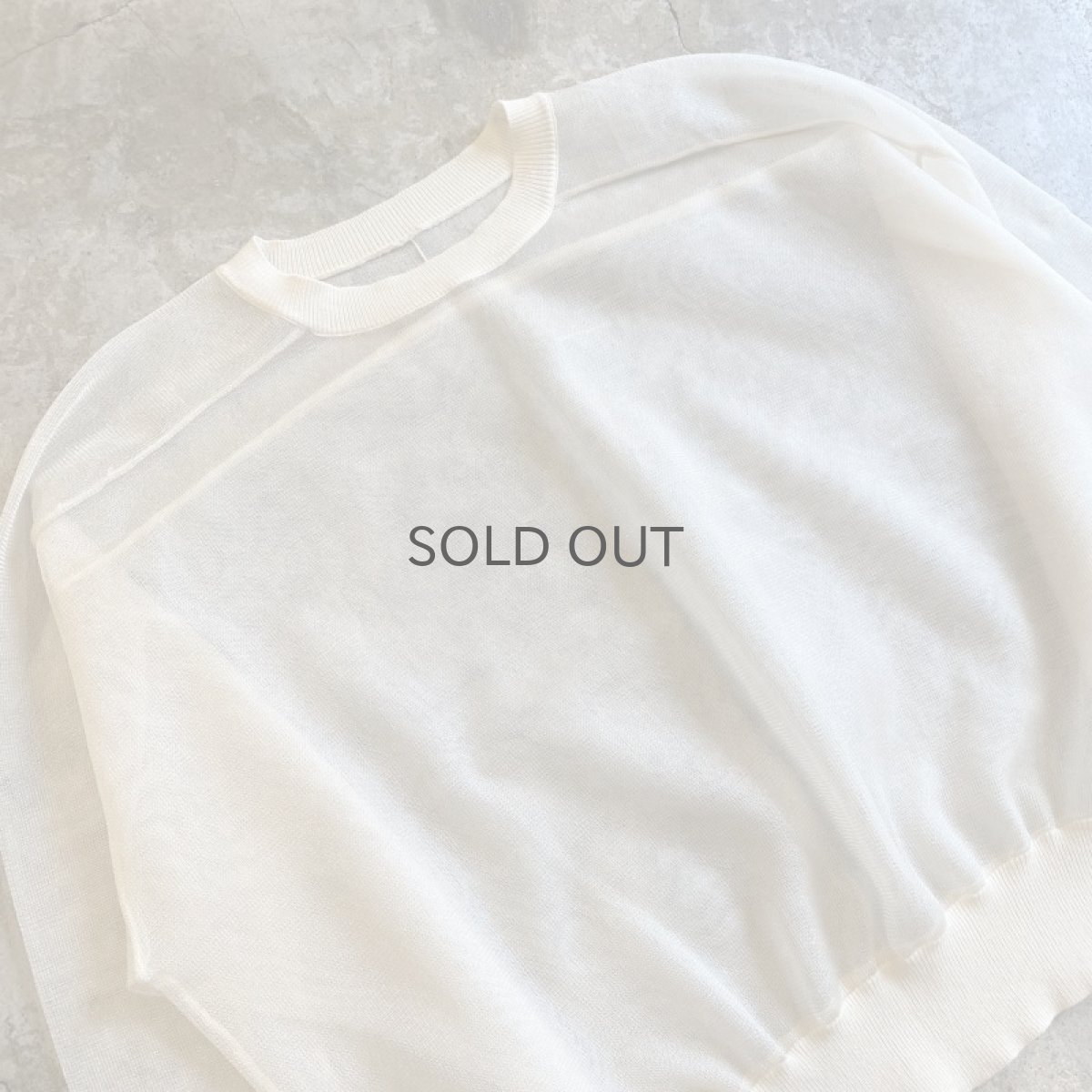 画像3: LAYERED TULLE SHEER L/S TOPS / Ladies M (3)