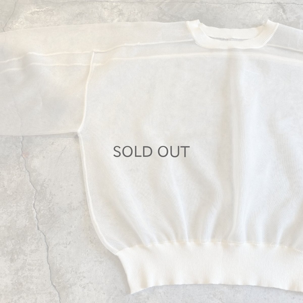 画像5: LAYERED TULLE SHEER L/S TOPS / Ladies M (5)