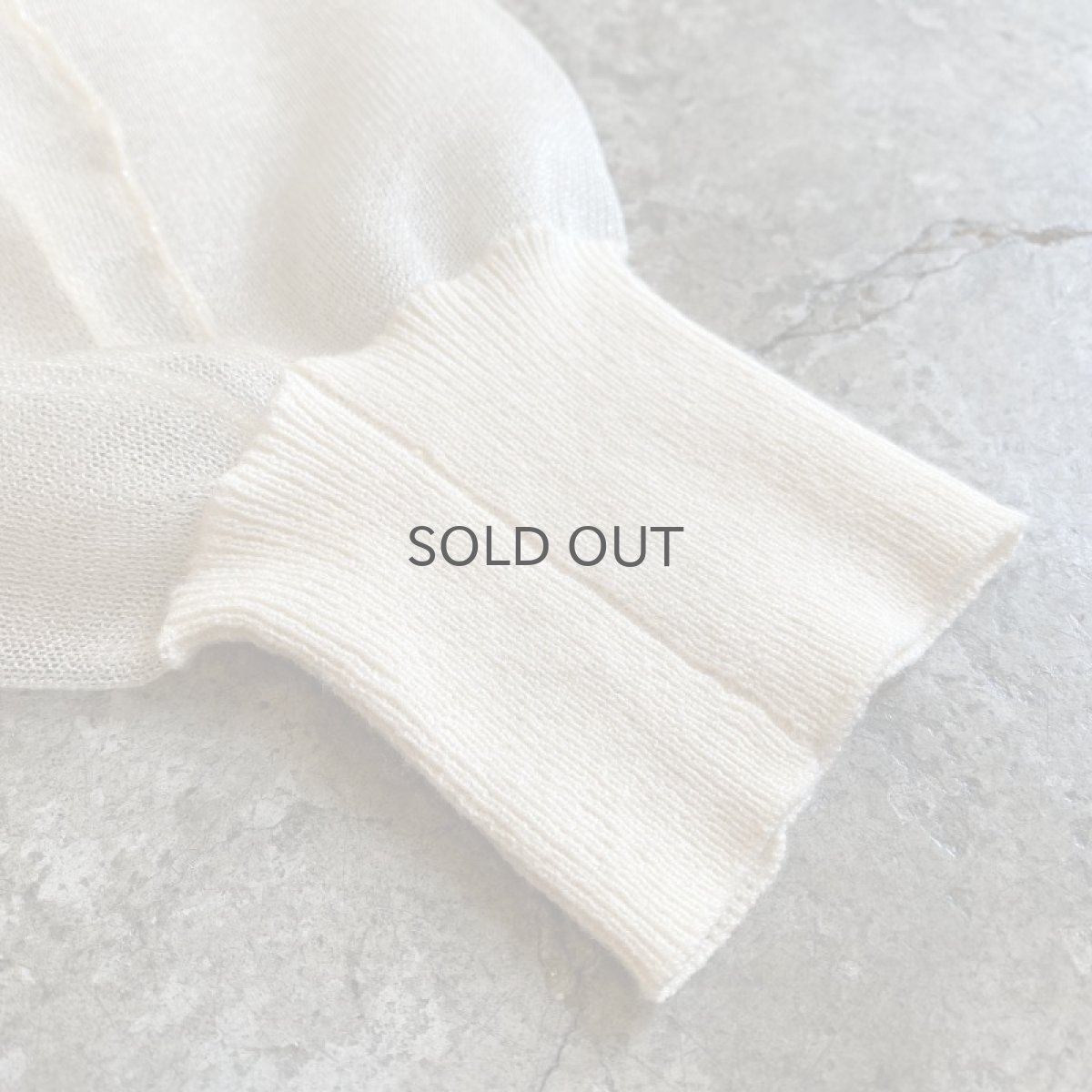 画像8: LAYERED TULLE SHEER L/S TOPS / Ladies M (8)