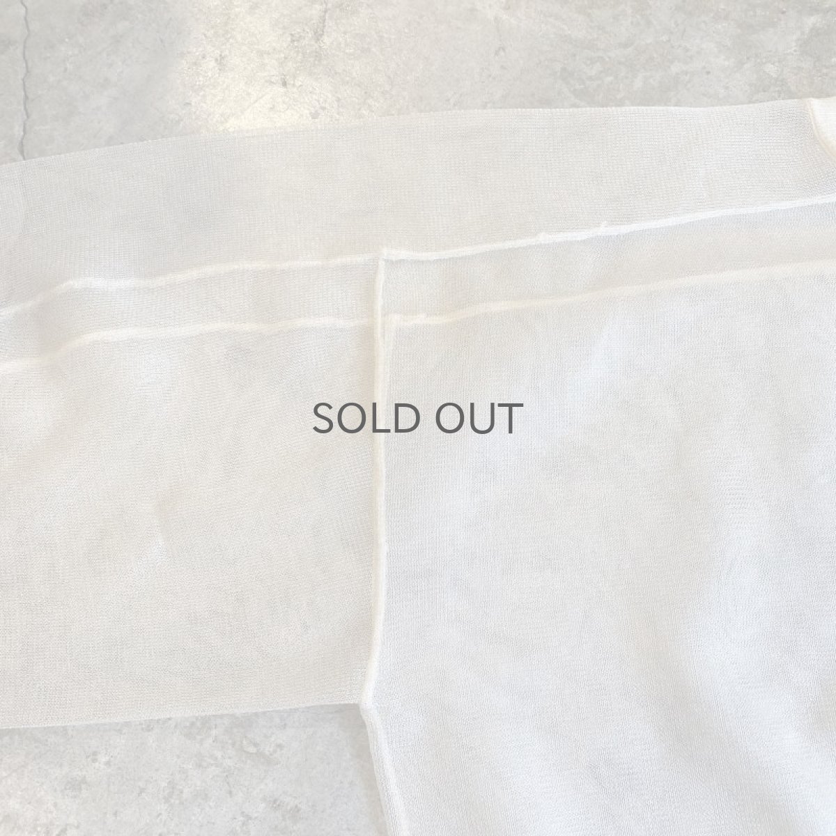 画像9: LAYERED TULLE SHEER L/S TOPS / Ladies M (9)