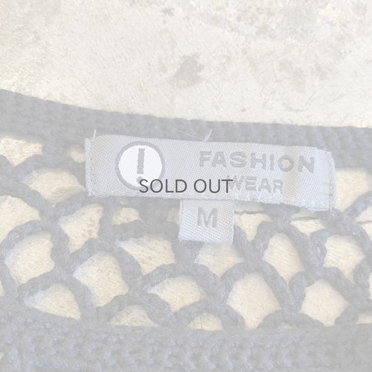 画像12: BLACK COLOR FLARE DESIGN SLEEVE MESH TOPS / Ladies M (12)