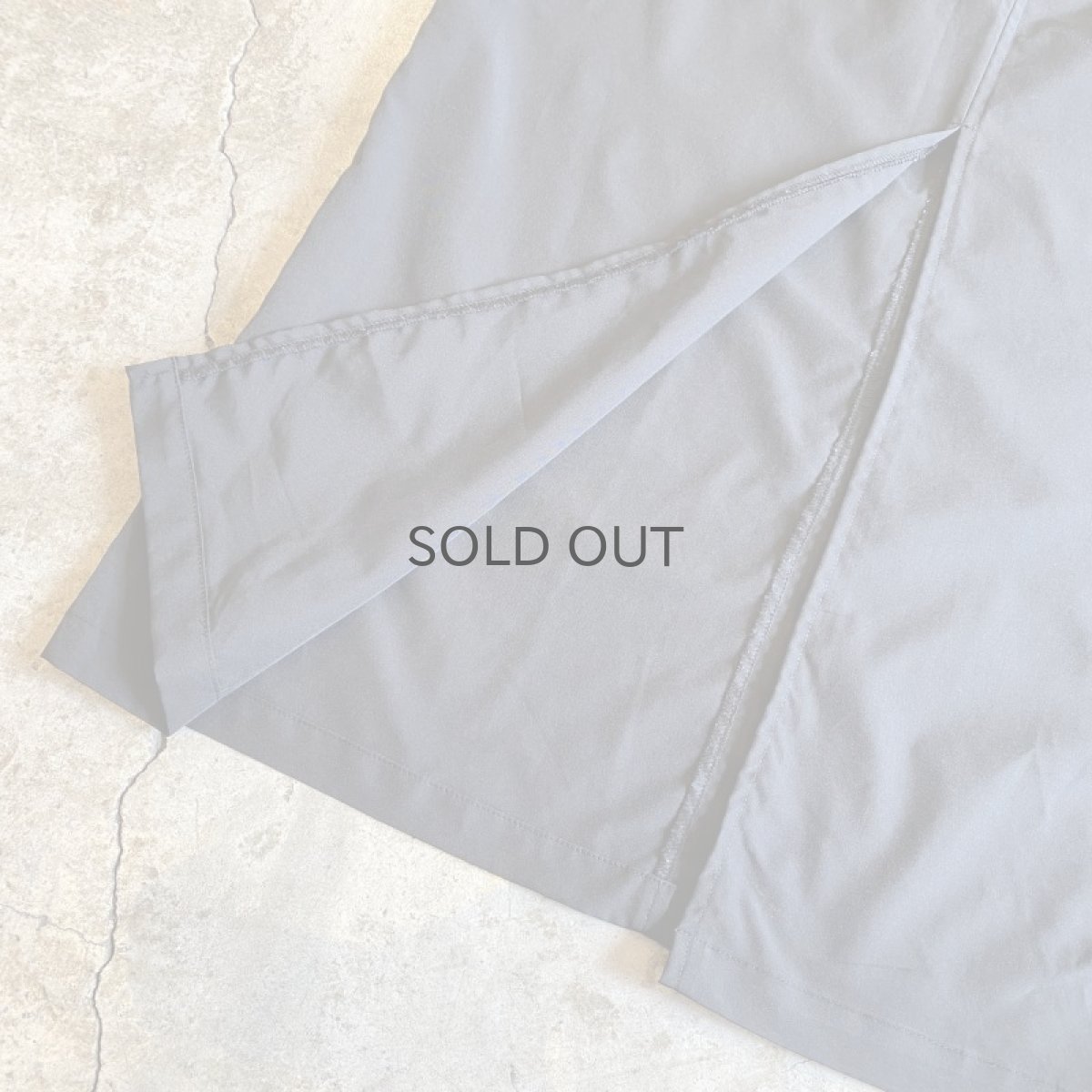 画像9: BACK SLIT NYLON CARGO DESIGN LONG SKIRT / FREE~W35 (9)