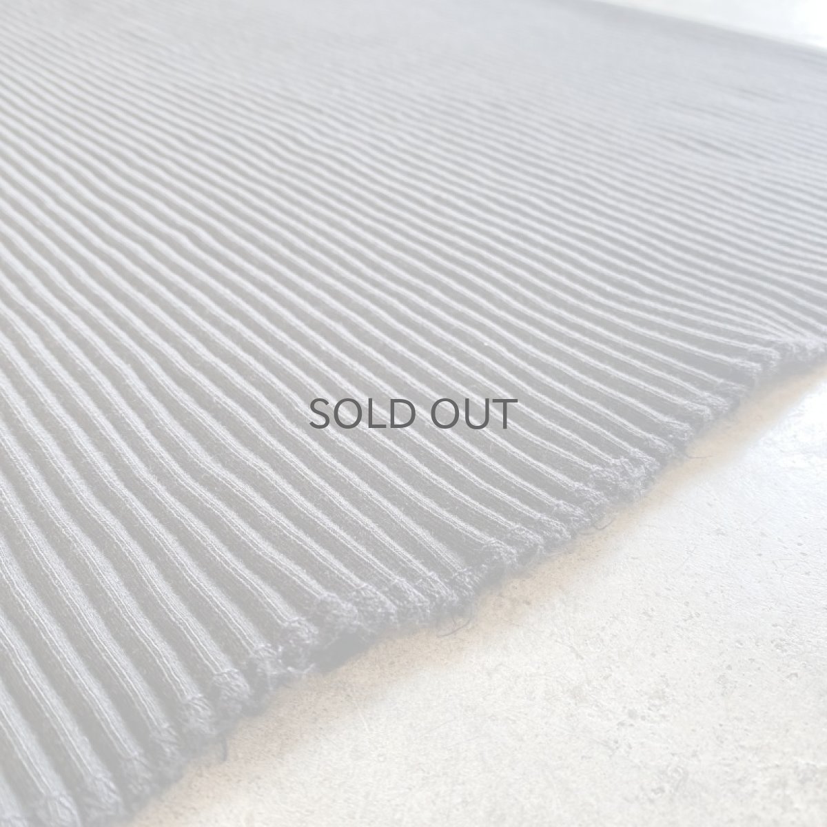 画像10: BLACK COLOR RIB KNIT LONG DESIGN SKIRT / W24~W35 (10)