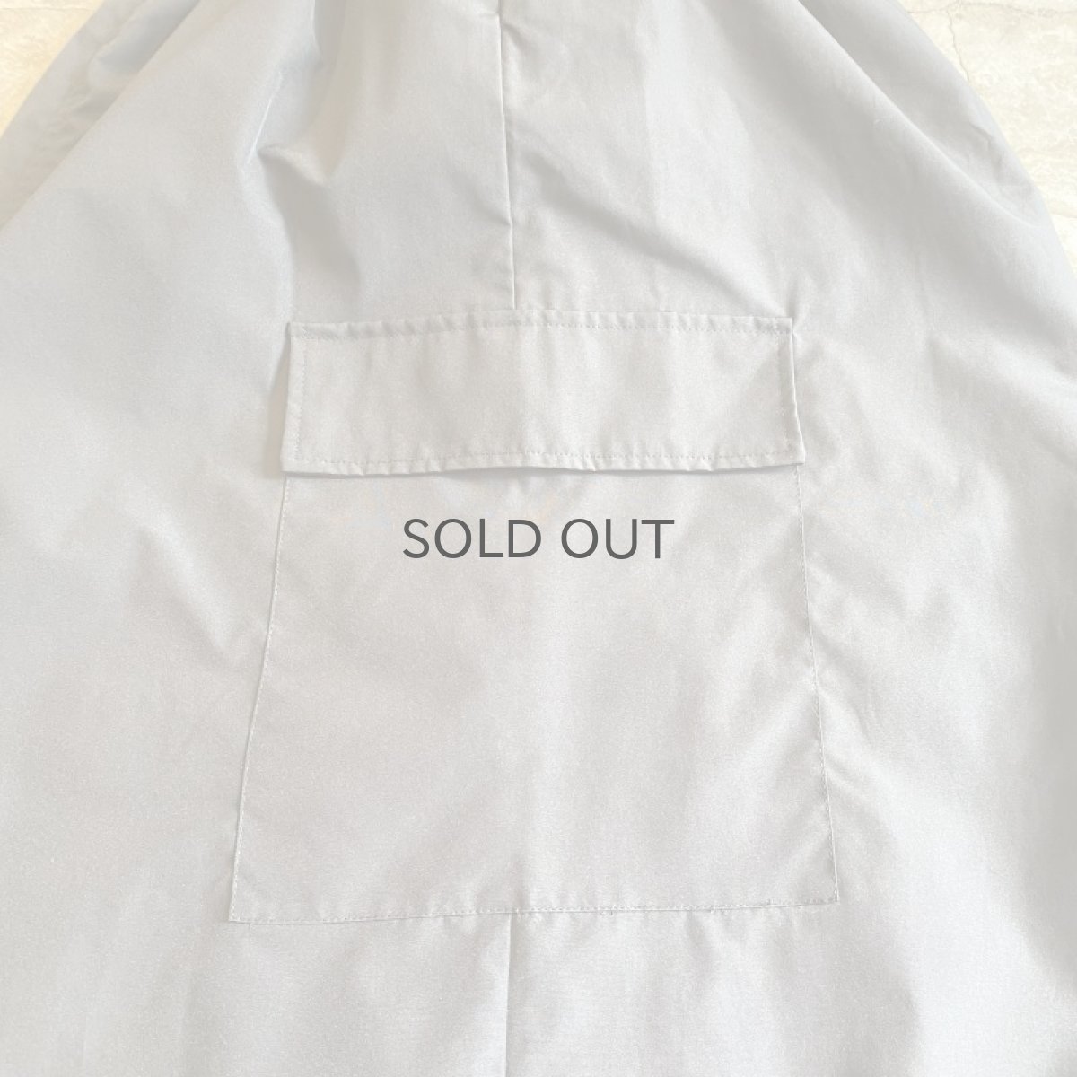 画像10: BACK SLIT NYLON CARGO DESIGN LONG SKIRT / FREE~W35 (10)