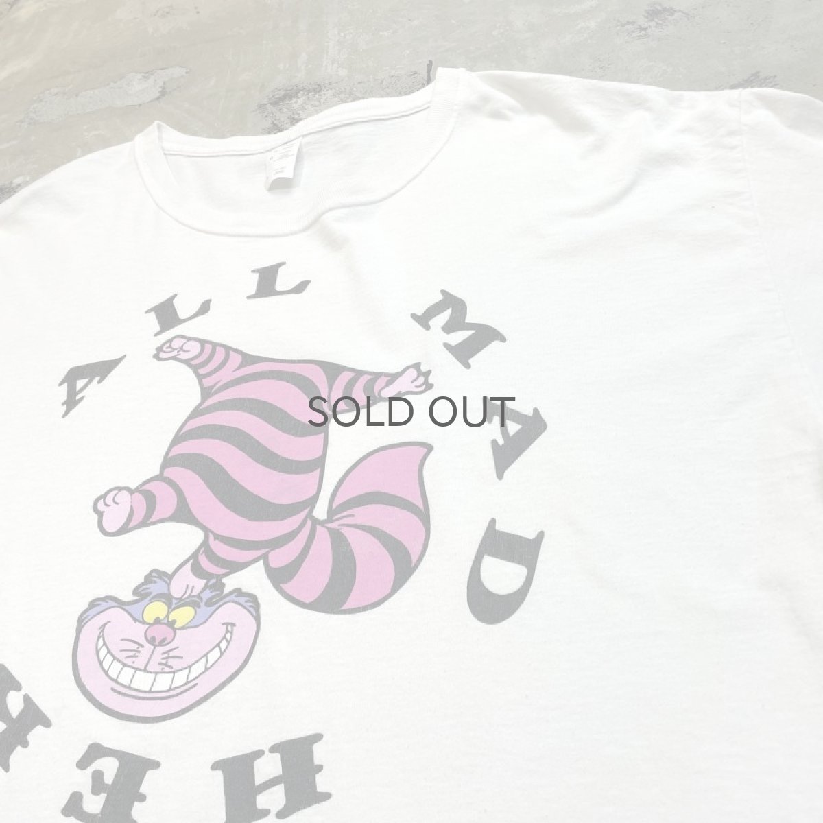 画像4: CHESHIRE CAT FRONT PRINTED S/S TEE / Mens L (4)