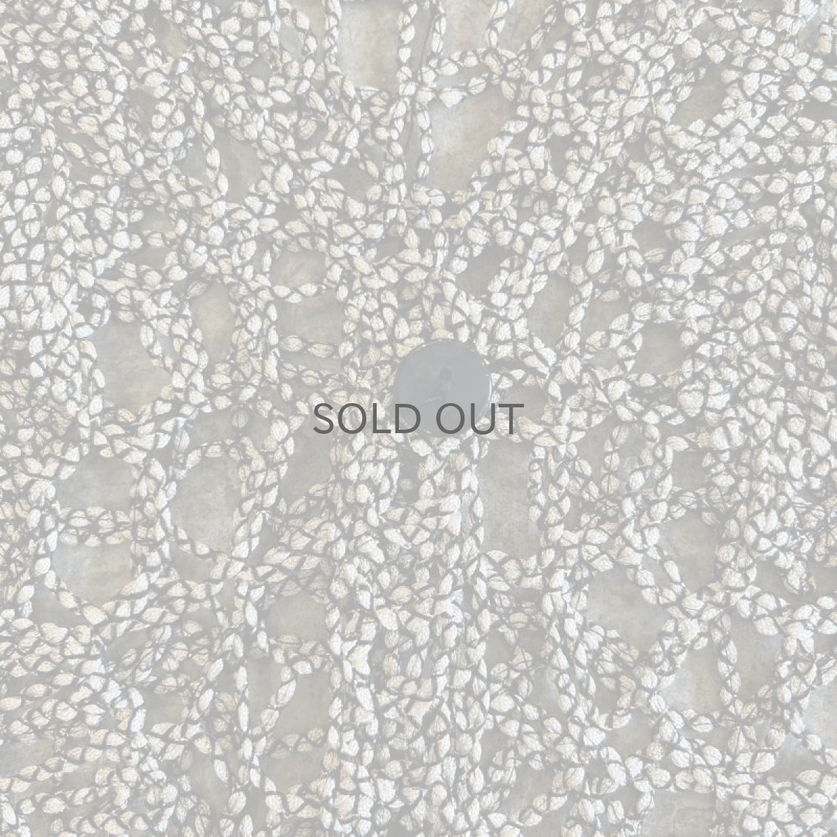 画像9: MONOCHROME REEF PATTERN CROCHET DESIGN  VEST / Ladies M (9)