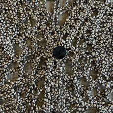 画像9: MONOCHROME REEF PATTERN CROCHET DESIGN  VEST / Ladies M (9)
