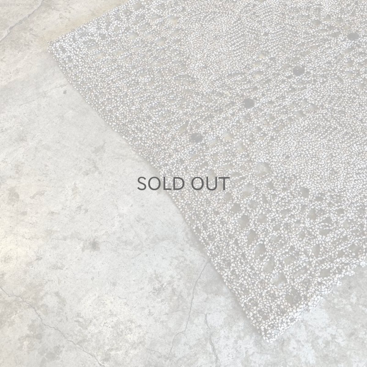 画像4: MONOCHROME REEF PATTERN CROCHET DESIGN  VEST / Ladies M (4)