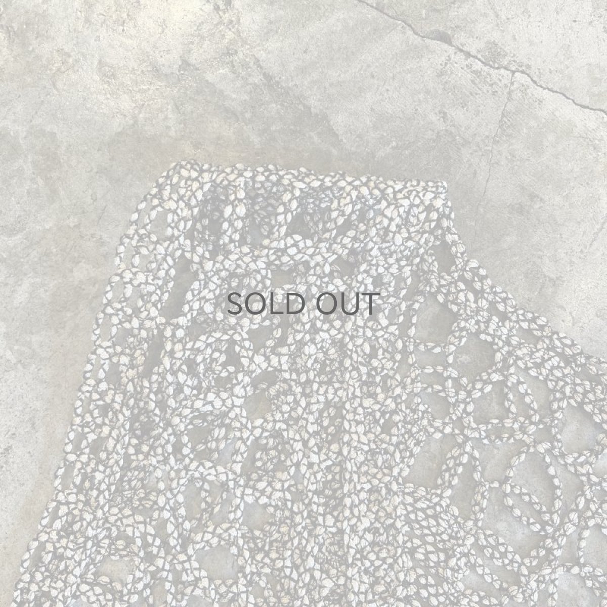 画像7: MONOCHROME REEF PATTERN CROCHET DESIGN  VEST / Ladies M (7)