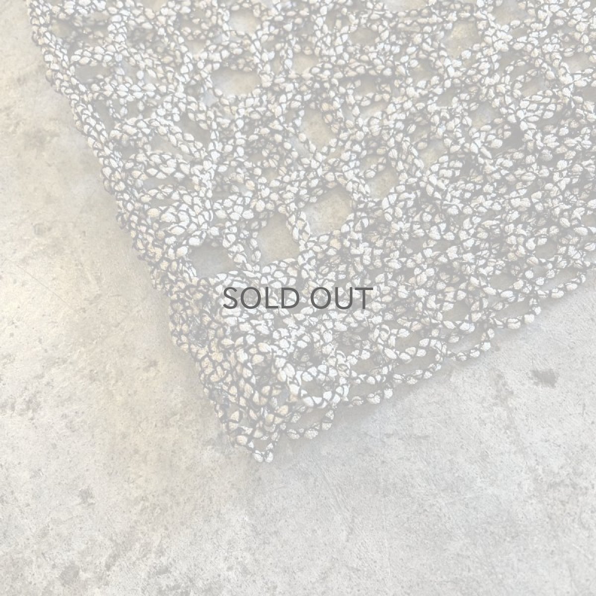 画像3: MONOCHROME REEF PATTERN CROCHET DESIGN  VEST / Ladies M (3)