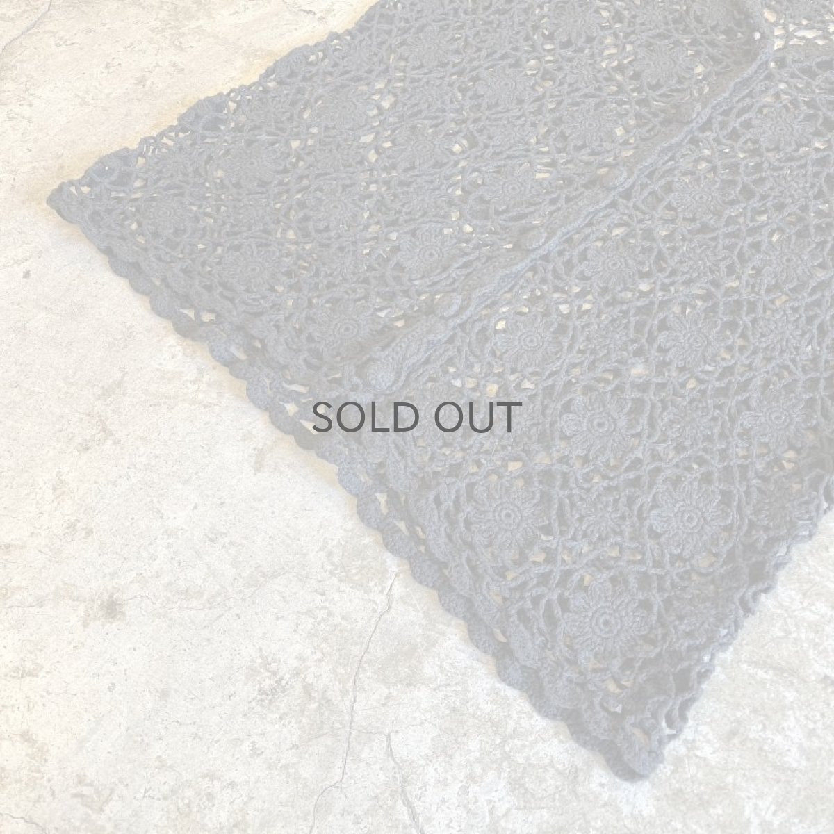 画像4: ALL OVER FLOWER PATTERN CROCHET DESIGN S/S SHIRT / Ladies M (4)