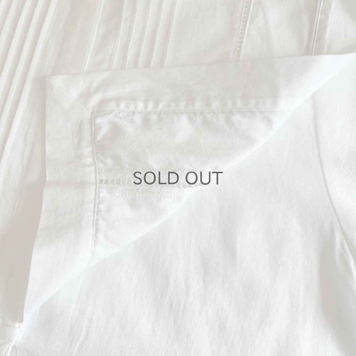 画像9: WHITE COLOR STANDING COLLAR DESIGN SAILOR S/S TOPS / Ladies M (9)