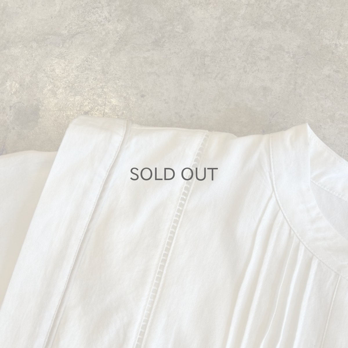 画像8: WHITE COLOR STANDING COLLAR DESIGN SAILOR S/S TOPS / Ladies M (8)