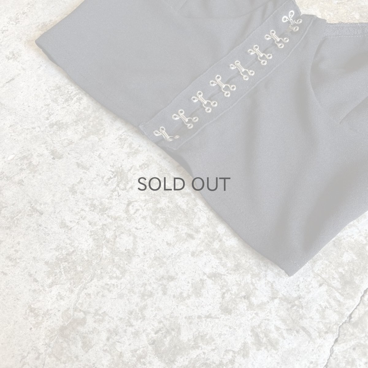 画像4: BLACK COLOR FRONT HOOK DESIGN BUSTIER / Ladies S(37)  (4)