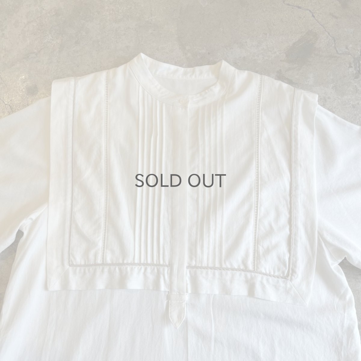 画像7: WHITE COLOR STANDING COLLAR DESIGN SAILOR S/S TOPS / Ladies M (7)