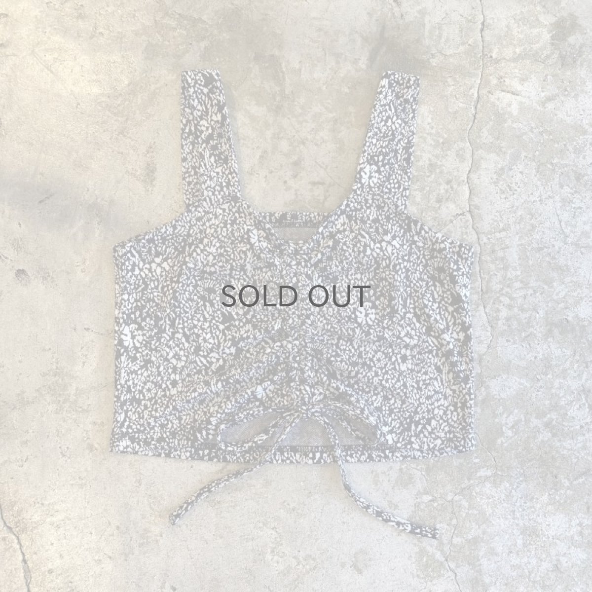 画像1: ALL OVER PATTERN FRONT GATHER DESIGN BUSTIER / Ladies M (1)