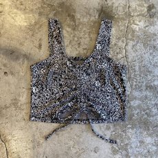 画像1: ALL OVER PATTERN FRONT GATHER DESIGN BUSTIER / Ladies M (1)