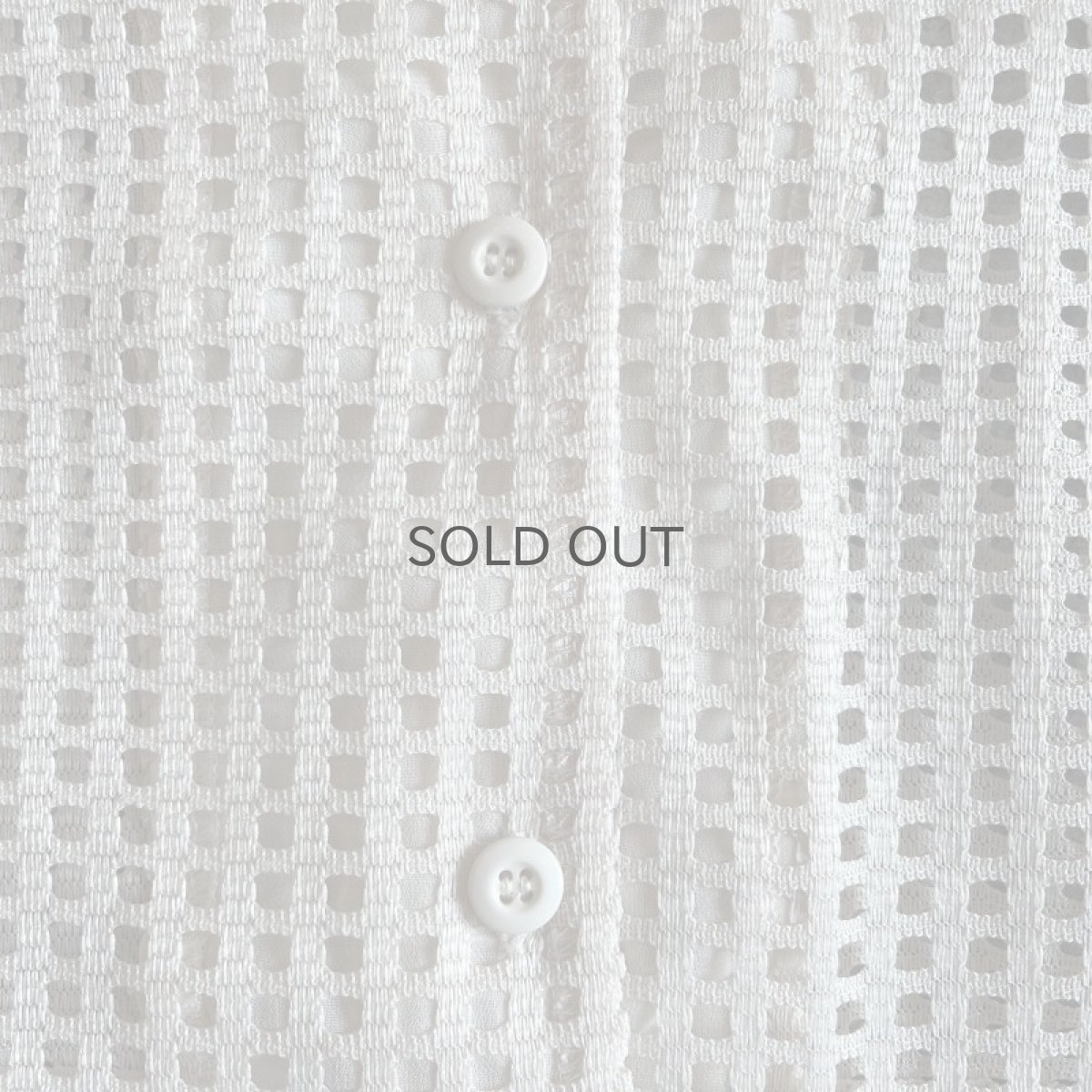 画像9: MESH PATTERN SHORT DESIGN S/S SHIRT / Ladies M (9)