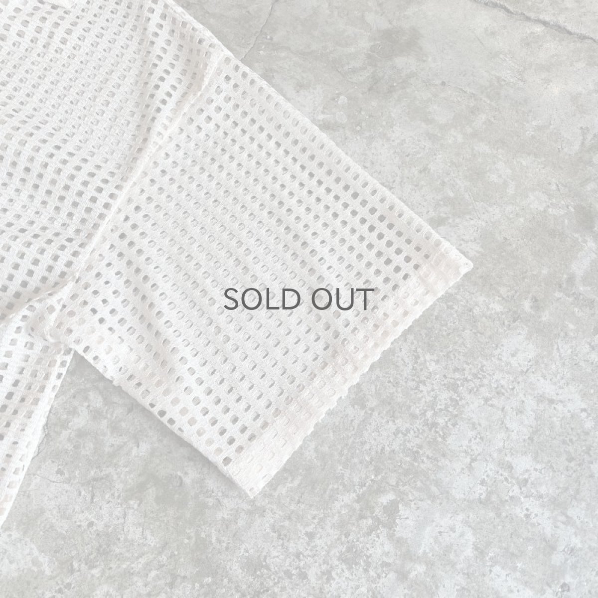 画像6: MESH PATTERN SHORT DESIGN S/S SHIRT / Ladies M (6)