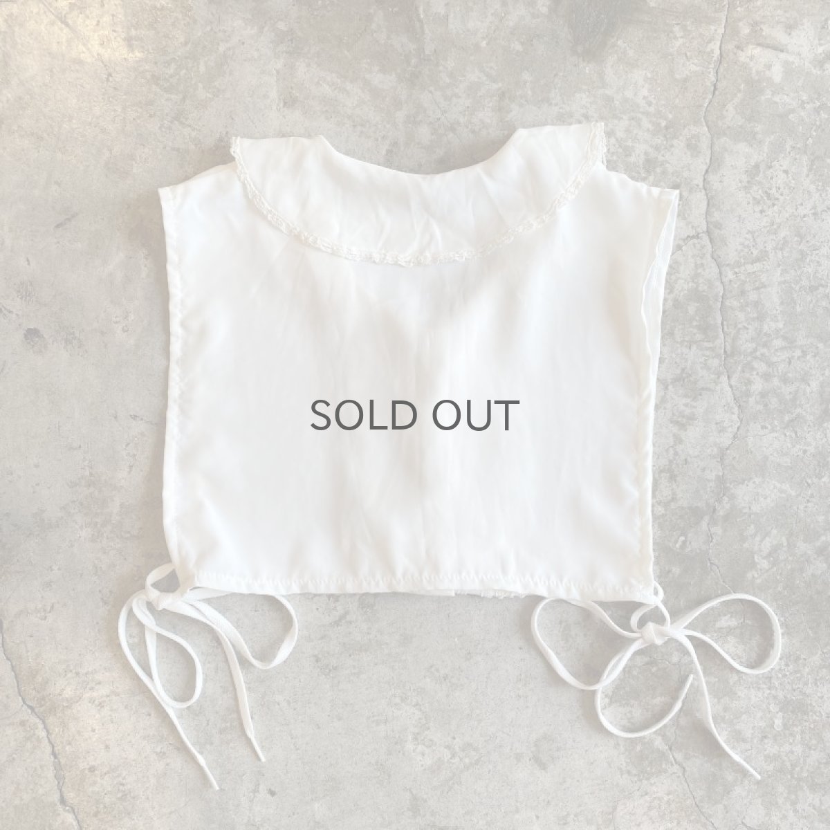 画像2: POINT LACE SHORT DESIGN COLLAR VEST / Ladies M (2)