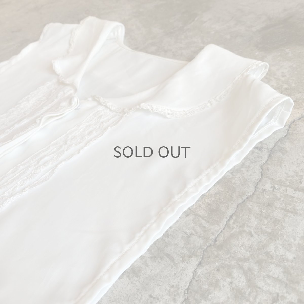 画像7: POINT LACE SHORT DESIGN COLLAR VEST / Ladies M (7)