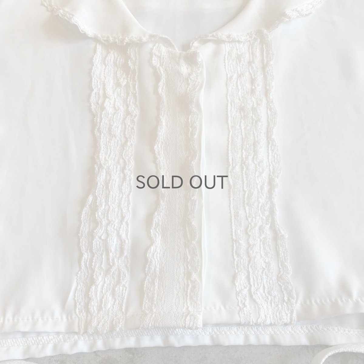 画像6: POINT LACE SHORT DESIGN COLLAR VEST / Ladies M (6)