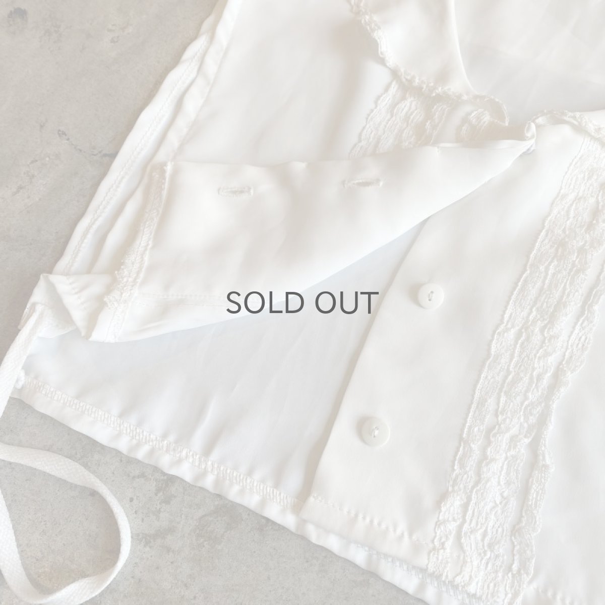 画像9: POINT LACE SHORT DESIGN COLLAR VEST / Ladies M (9)