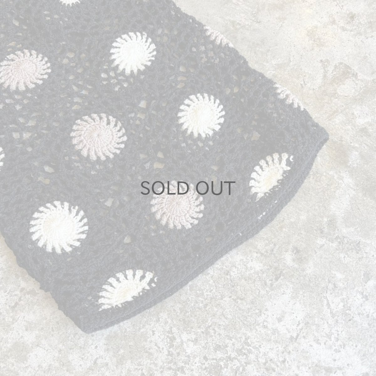 画像5: MIX COLOR FLOWER CROCHET PATTERN WAIST DESIGN S/S TOPS / Ladies M(11) (5)