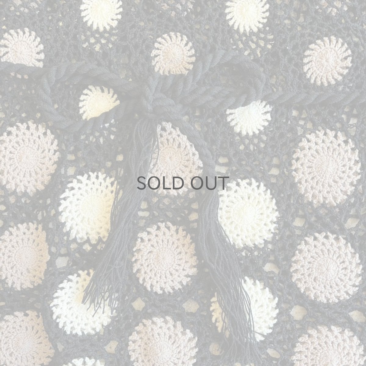 画像9: MIX COLOR FLOWER CROCHET PATTERN WAIST DESIGN S/S TOPS / Ladies M(11) (9)