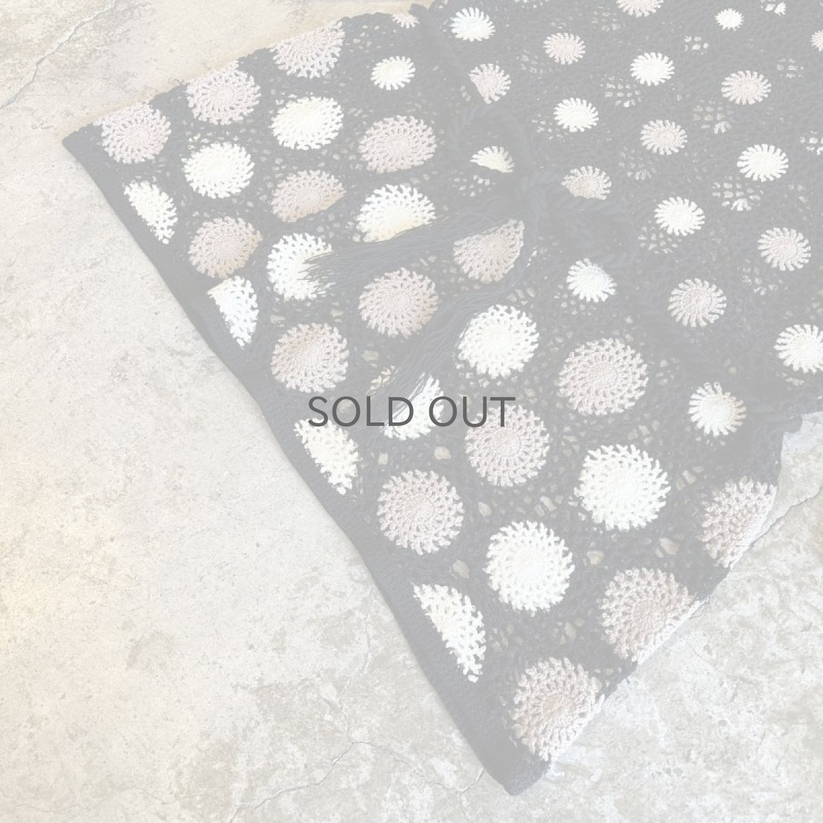 画像4: MIX COLOR FLOWER CROCHET PATTERN WAIST DESIGN S/S TOPS / Ladies M(11) (4)