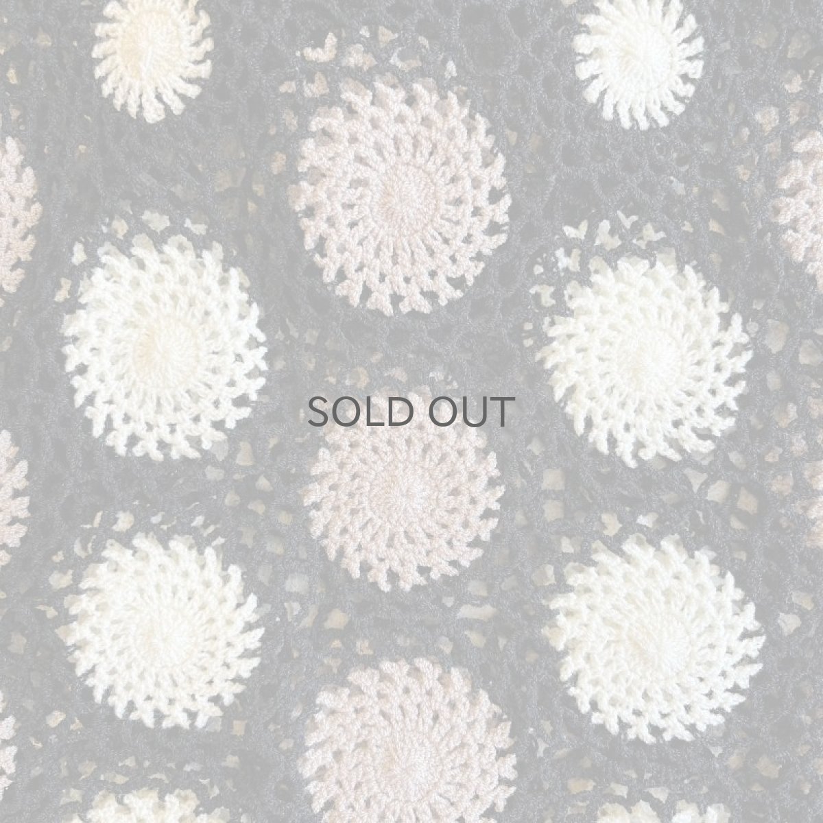 画像10: MIX COLOR FLOWER CROCHET PATTERN WAIST DESIGN S/S TOPS / Ladies M(11) (10)