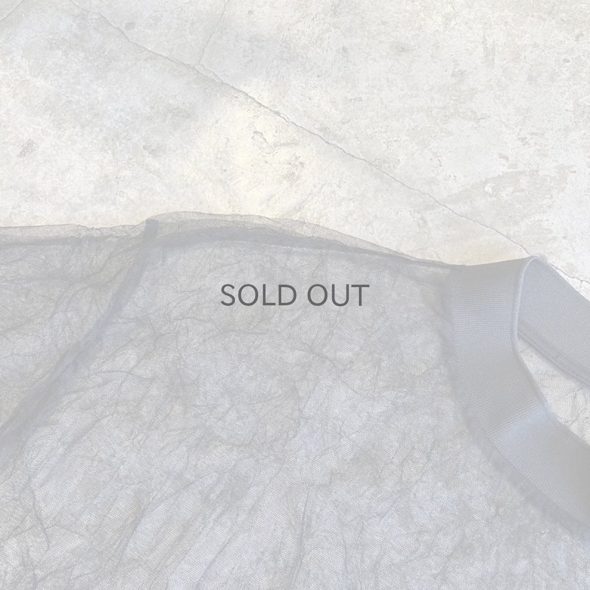 画像8: ALL OVER SHAGGY PATTERN DESIGN TULLE S/S TOPS / Ladies L　 (8)