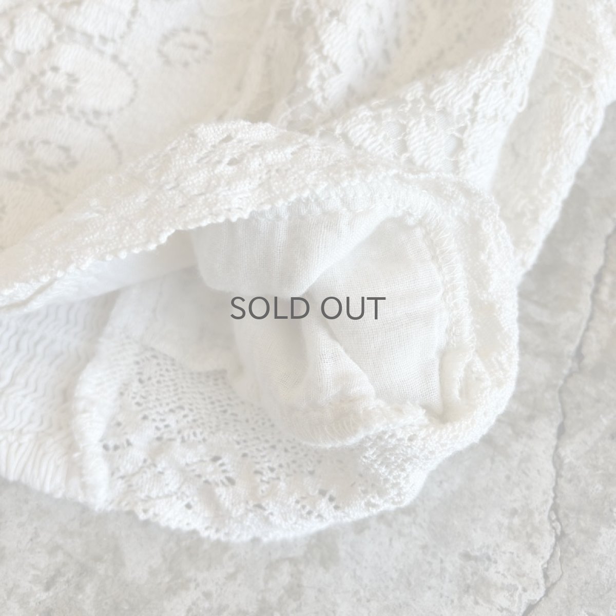 画像5: IVORY COLOR CROCHET DESIGN CAMISOLE / Ladies S(XS) (5)