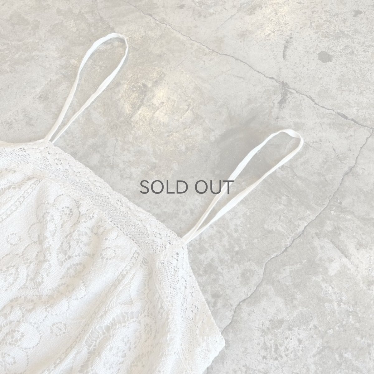 画像6: IVORY COLOR CROCHET DESIGN CAMISOLE / Ladies S(XS) (6)