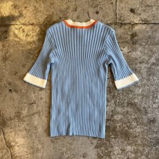 画像2: POINT COLOR DESIGN RIB S/S TOPS / Ladies S~M (2)