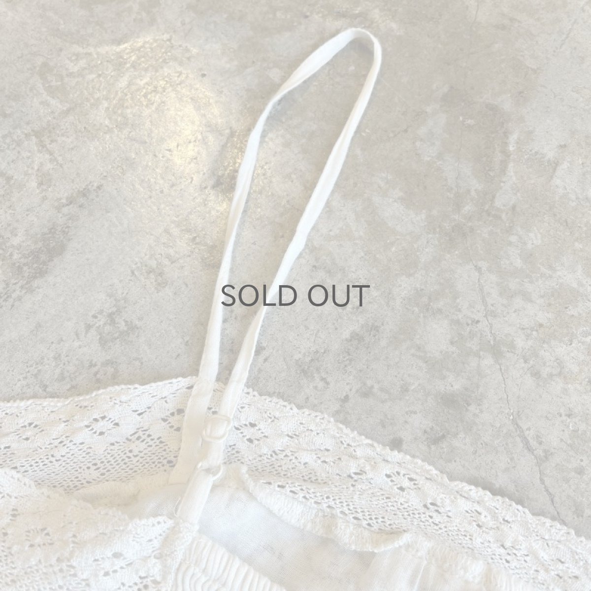 画像7: IVORY COLOR CROCHET DESIGN CAMISOLE / Ladies S(XS) (7)