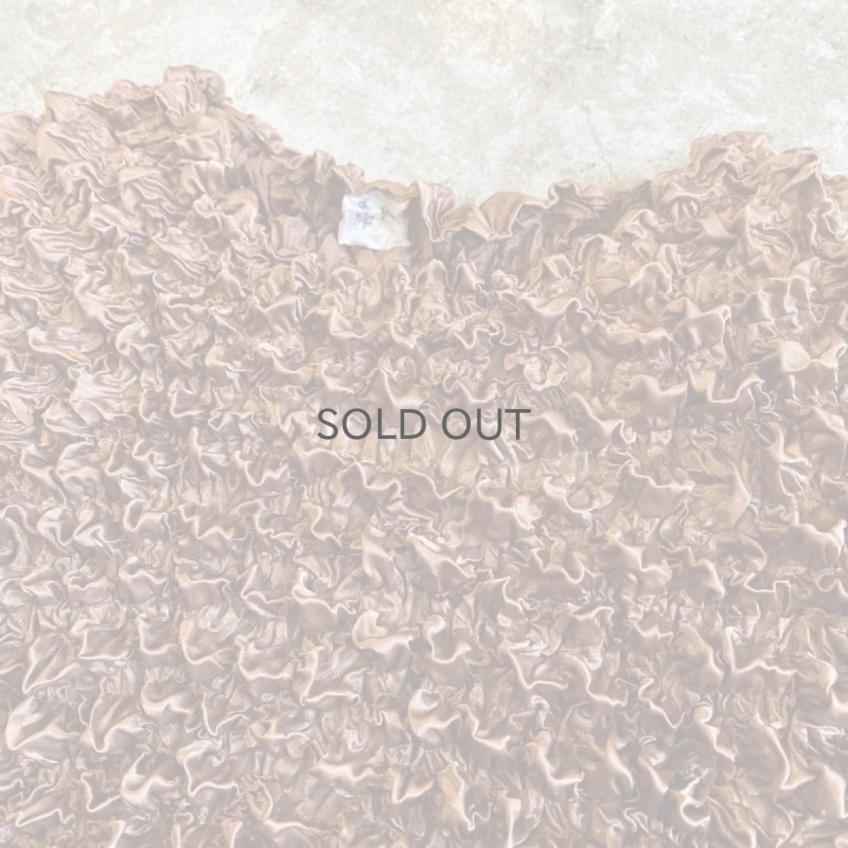 画像6: BROWN COLOR POPCORN DESIGN S/S TOPS / Ladies M~L (6)