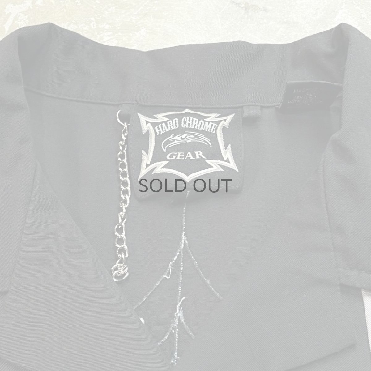 画像11: SPIDER EMBROIDERY OPEN COLLAR S/S SHIRT / Mens L (11)