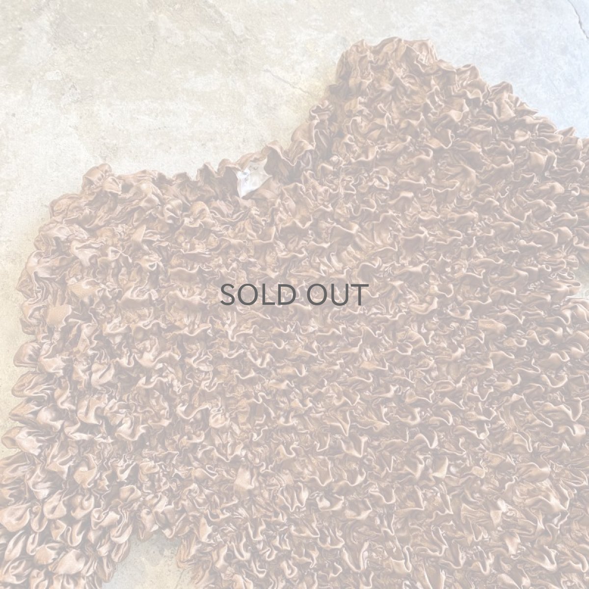 画像3: BROWN COLOR POPCORN DESIGN S/S TOPS / Ladies M~L (3)