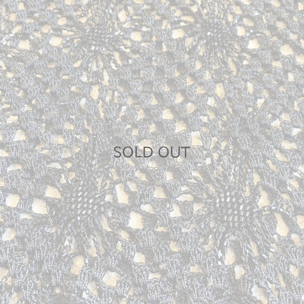 画像7: CROCHET BEADS DESIGN BLACK COLOR N/S TOPS / Ladies M (7)