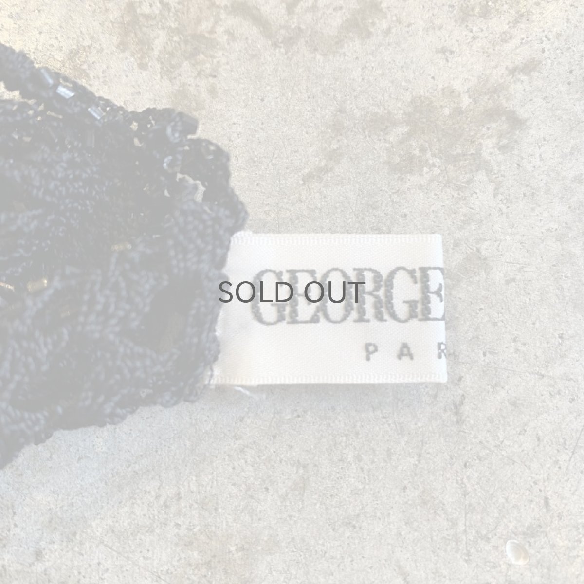 画像12: CROCHET BEADS DESIGN BLACK COLOR N/S TOPS / Ladies M (12)